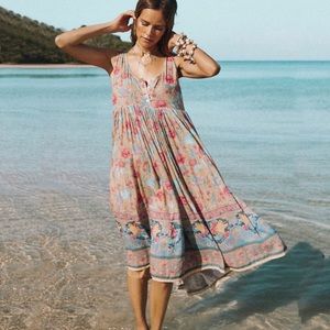 Spell & The Gypsy Seashell Babydoll Midi Dress